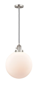 Franklin Restoration One Light Mini Pendant in Brushed Satin Nickel (405|201CSW-SN-G201-12)