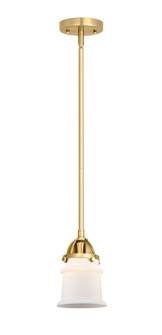Nouveau 2 LED Mini Pendant in Satin Gold (405|288-1S-SG-G181S-LED)