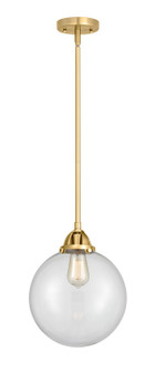 Nouveau 2 LED Mini Pendant in Satin Gold (405|288-1S-SG-G202-10-LED)