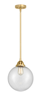 Nouveau 2 One Light Mini Pendant in Satin Gold (405|288-1S-SG-G204-10)