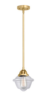 Nouveau 2 One Light Mini Pendant in Satin Gold (405|288-1S-SG-G532)