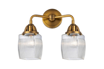 Nouveau 2 Two Light Bath Vanity in Brushed Brass (405|288-2W-BB-G302)