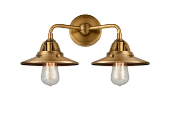 Nouveau 2 LED Bath Vanity in Brushed Brass (405|288-2W-BB-M4-BB-LED)
