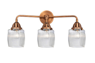 Nouveau 2 Three Light Bath Vanity in Antique Copper (405|288-3W-AC-G302)