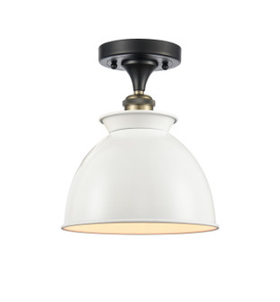 Ballston LED Semi-Flush Mount in Antique Copper (405|516-1C-AC-M14-BK-LED)