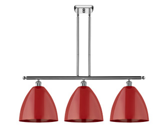 Ballston Three Light Island Pendant in Polished Chrome (405|516-3I-PC-MBD-12-RD)