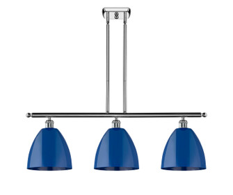 Ballston Three Light Island Pendant in Polished Chrome (405|516-3I-PC-MBD-9-BL)