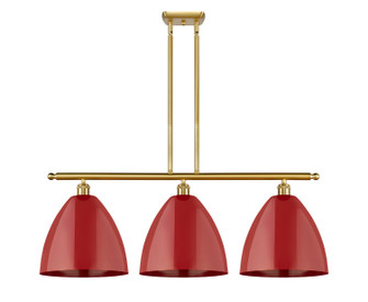 Ballston Three Light Island Pendant in Satin Gold (405|516-3I-SG-MBD-12-RD)