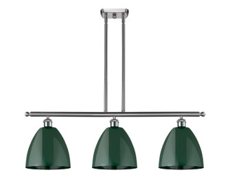 Ballston Three Light Island Pendant in Brushed Satin Nickel (405|516-3I-SN-MBD-9-GR)