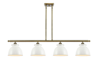 Ballston Four Light Island Pendant in Antique Brass (405|516-4I-AB-M14-W)