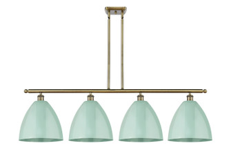 Ballston Four Light Island Pendant in Antique Brass (405|516-4I-AB-MBD-12-SF)