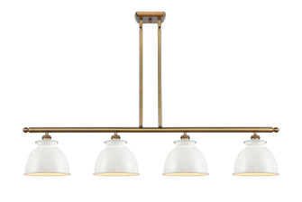 Ballston Four Light Island Pendant in Brushed Brass (405|516-4I-BB-M14-W)