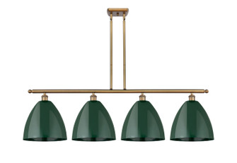 Ballston Four Light Island Pendant in Brushed Brass (405|516-4I-BB-MBD-12-GR)