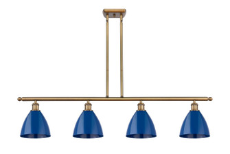 Ballston Four Light Island Pendant in Brushed Brass (405|516-4I-BB-MBD-75-BL)