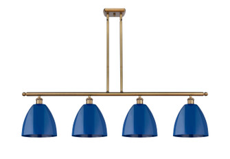 Ballston Four Light Island Pendant in Brushed Brass (405|516-4I-BB-MBD-9-BL)