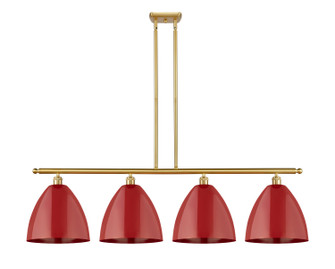 Ballston Four Light Island Pendant in Satin Gold (405|516-4I-SG-MBD-12-RD)