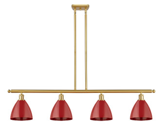 Ballston Four Light Island Pendant in Satin Gold (405|516-4I-SG-MBD-75-RD)