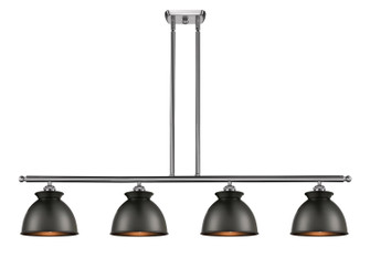 Ballston Four Light Island Pendant in Brushed Satin Nickel (405|516-4I-SN-M14-BK)