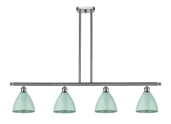 Ballston Four Light Island Pendant in Brushed Satin Nickel (405|516-4I-SN-MBD-75-SF)