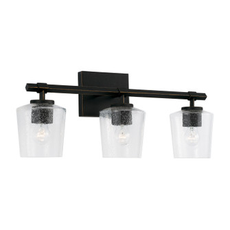 Ogden Three Light Vanity in Brushed Black Iron (65|145231IH-526)
