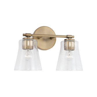 Baker Two Light Vanity in Aged Brass (65|146921AD-533)