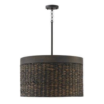Tallulah Four Light Pendant in Charcoal Wash (65|343942CW)