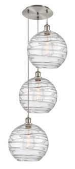 Ballston Three Light Pendant in Brushed Satin Nickel (405|113B-3P-SN-G1213-12)