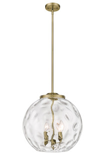 Ballston Three Light Pendant in Antique Brass (405|221-3S-AB-G1215-16)