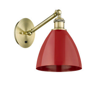 Ballston One Light Wall Sconce in Antique Brass (405|317-1W-AB-MBD-75-RD)
