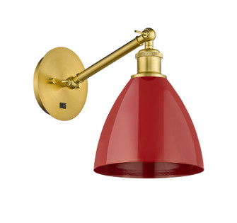 Ballston One Light Wall Sconce in Satin Gold (405|317-1W-SG-MBD-75-RD)