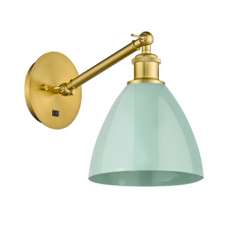 Ballston One Light Wall Sconce in Satin Gold (405|317-1W-SG-MBD-75-SF)