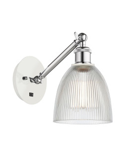 Ballston LED Wall Sconce in White Polished Chrome (405|317-1W-WPC-G382-LED)