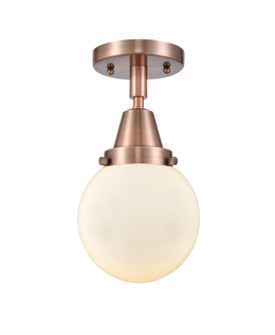 Caden LED Semi-Flush Mount in Antique Copper (405|447-1C-AC-G201-6-LED)