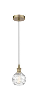 Edison One Light Mini Pendant in Antique Brass (405|616-1P-AB-G1213-6)