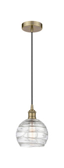 Edison One Light Mini Pendant in Antique Brass (405|616-1P-AB-G1213-8)