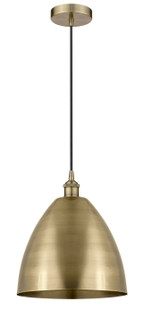 Edison LED Mini Pendant in Antique Brass (405|616-1P-AB-MBD-12-AB-LED)