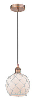 Edison One Light Mini Pendant in Antique Copper (405|616-1P-AC-G121-8RW)