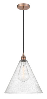 Edison One Light Pendant in Antique Copper (405|616-1P-AC-GBC-164)