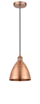 Edison LED Mini Pendant in Antique Copper (405|616-1P-AC-MBD-75-AC-LED)