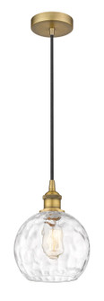 Edison One Light Mini Pendant in Brushed Brass (405|616-1P-BB-G1215-8)