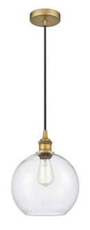 Edison One Light Mini Pendant in Brushed Brass (405|616-1P-BB-G124-10)