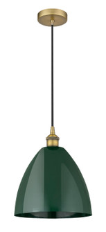Edison One Light Mini Pendant in Brushed Brass (405|616-1P-BB-MBD-12-GR)