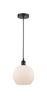 Edison One Light Mini Pendant in Matte Black (405|616-1P-BK-G121-8)