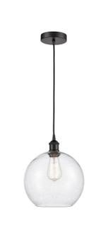 Edison One Light Mini Pendant in Matte Black (405|616-1P-BK-G124-10)