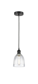 Edison One Light Mini Pendant in Matte Black (405|616-1P-BK-G442)