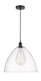 Edison One Light Pendant in Matte Black (405|616-1P-BK-GBD-162)