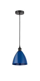 Edison One Light Mini Pendant in Matte Black (405|616-1P-BK-MBD-75-BL)