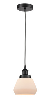 Edison One Light Mini Pendant in Matte Black (405|616-1PH-BK-G171)