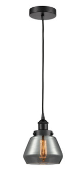 Edison One Light Mini Pendant in Matte Black (405|616-1PH-BK-G173)