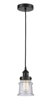 Edison LED Mini Pendant in Matte Black (405|616-1PH-BK-G182S-LED)
